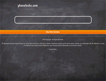 Tablet Screenshot of ghanaleaks.com